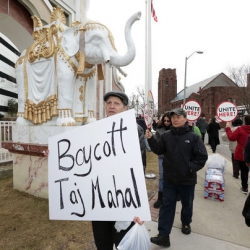 68 “Unite Here” Protesters Arrested While Picketing Trump Taj Mahal