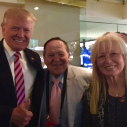 Donald Trump and Sheldon Adelson at RNC Convention